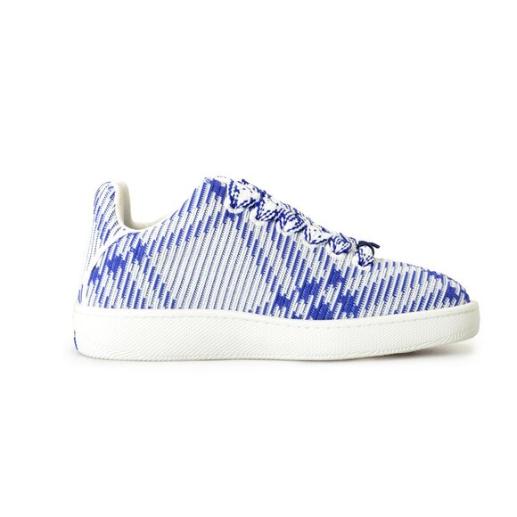 Burberry Men's "Box Knit" Canvas IP Check Low Top Sneakers Shoes US 12 IT 45 - Picture 4 of 8